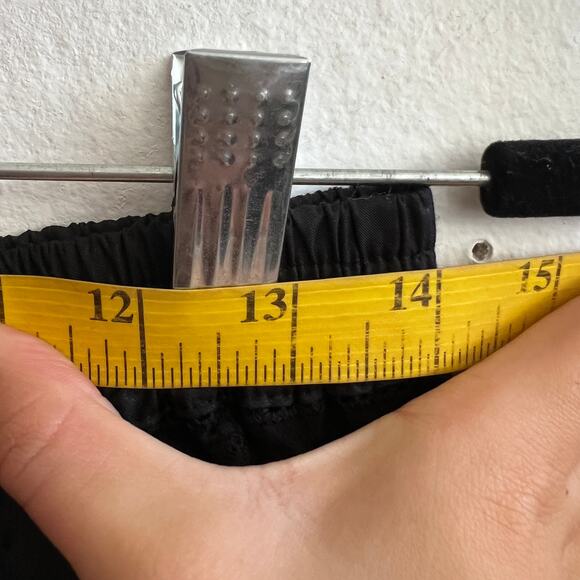 Black Eyelet Maxi Skirt Fairy Grunge Whimsigoth Witchy Academia Medium - Picture 5 of 6